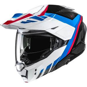 Casco de moto abatible HJC i80 Imes MC21 negro-blanco-azul-rojo
