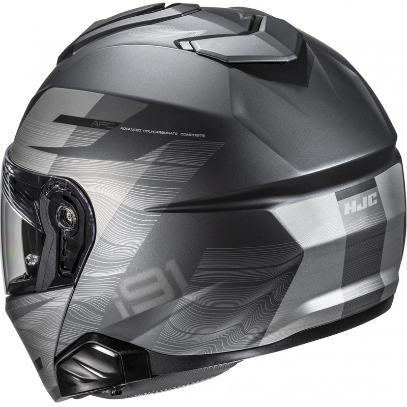 Casco de moto abatible HJC i91 Dusk MC5SF negro-gris