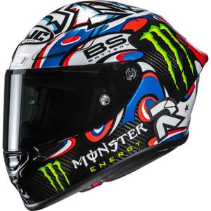 Casco de moto integral HJC RPHA 1 V2 CARBON Quartararo Le Mans III MC25 multicolor
