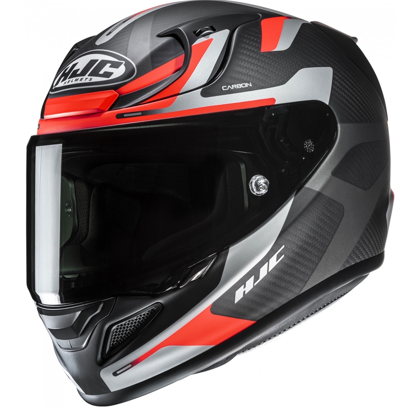 Casco integral de moto HJC RPHA 12 CARBON Xentra MC6HSF negro-gris-rojo