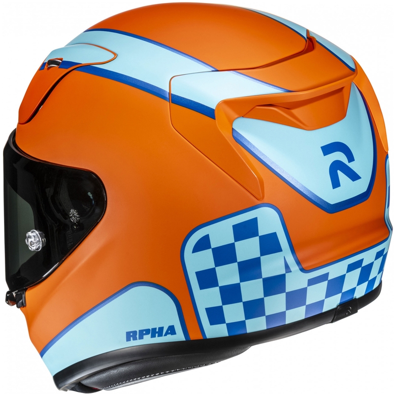 Casco integral de moto HJC RPHA 12 Respon MC27SF naranja-azul