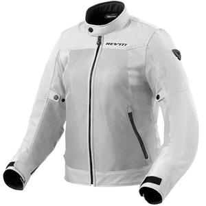 Chaqueta de moto Revit Eclipse 2 para mujer color plata