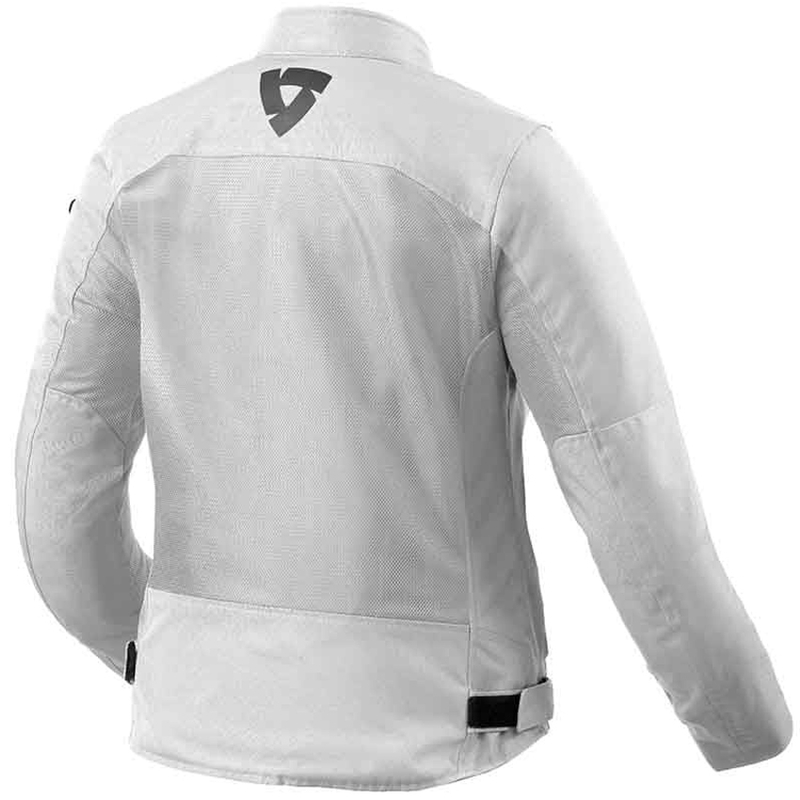 Chaqueta de moto Revit Eclipse 2 para mujer color plata