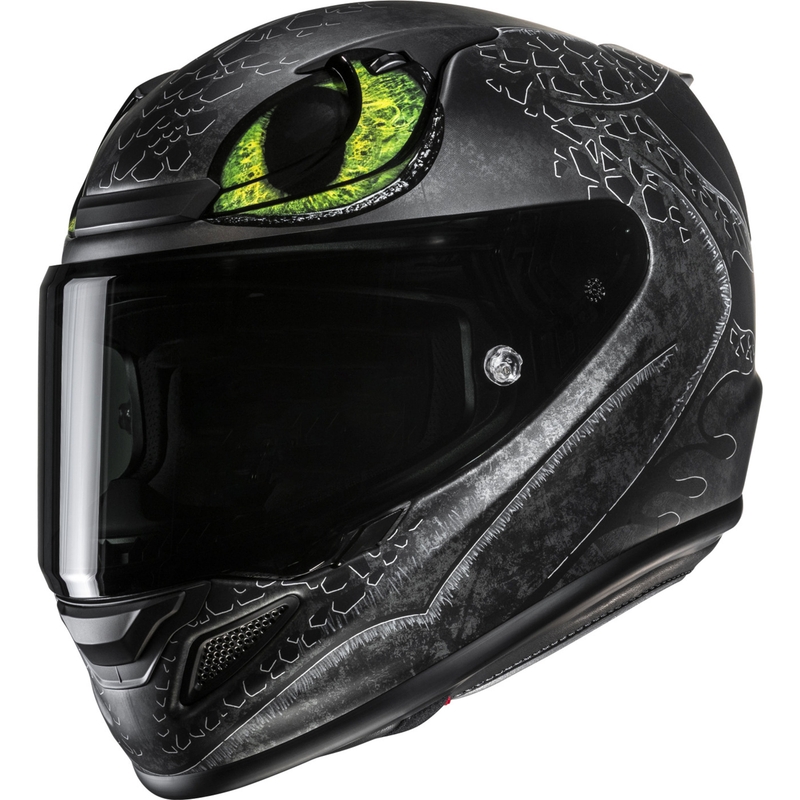 Casco integral de motocicleta HJC RPHA 12 Toothless II Universal MC4SF negro