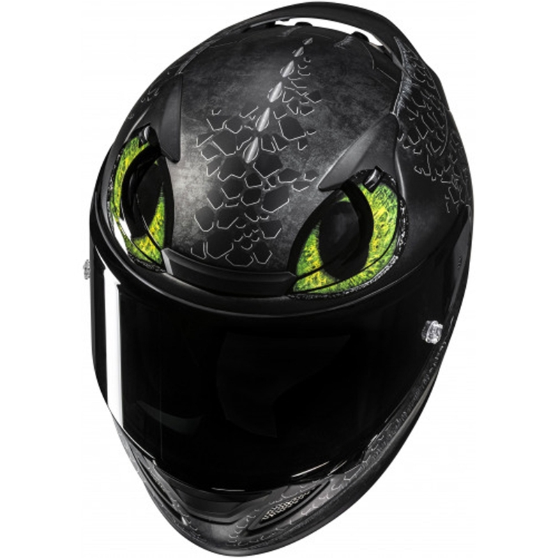 Casco integral de motocicleta HJC RPHA 12 Toothless II Universal MC4SF negro