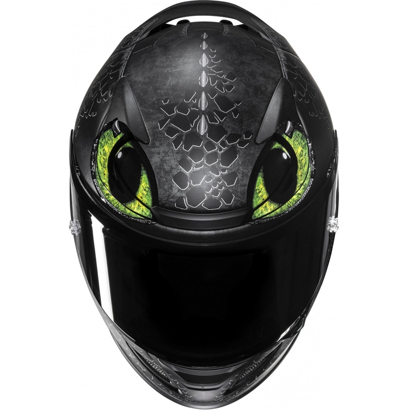 Casco integral de motocicleta HJC RPHA 12 Toothless II Universal MC4SF negro