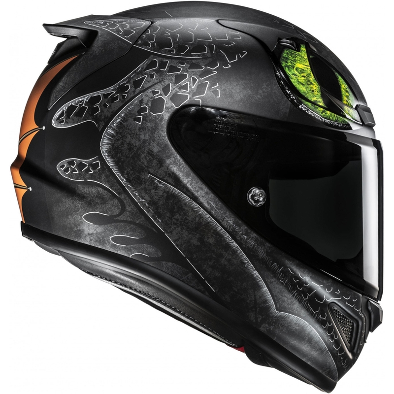 Casco integral de motocicleta HJC RPHA 12 Toothless II Universal MC4SF negro