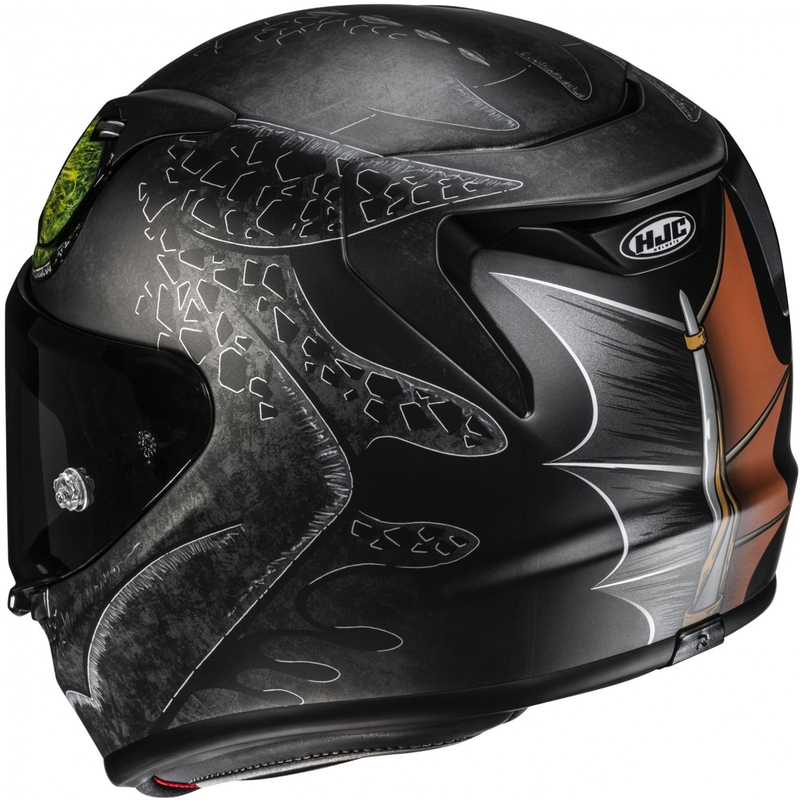 Casco integral de motocicleta HJC RPHA 12 Toothless II Universal MC4SF negro