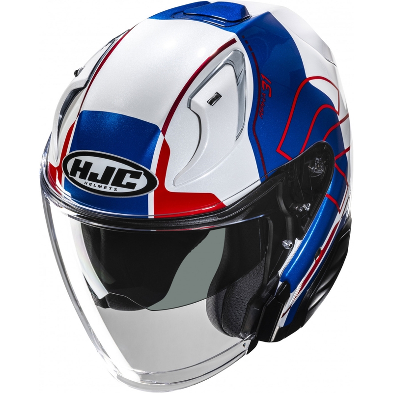 Casco de moto jet RPHA 31 Dereen MC21 blanco-azul-rojo