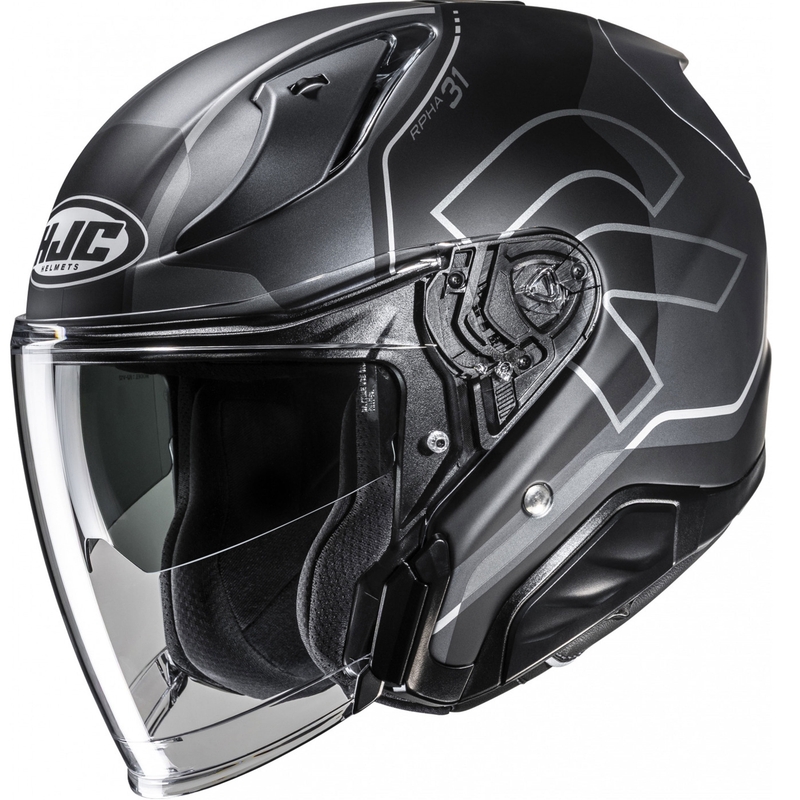 Casco de moto jet RPHA 31 Dereen MC5SF negro-gris