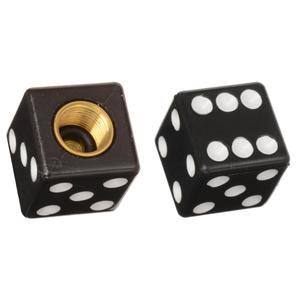 Tapones de válvula Oxford Lucky Dice negros