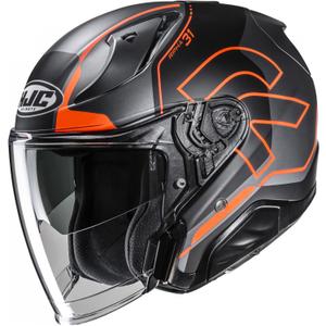 Casco de moto jet RPHA 31 Dereen MC6HSF negro-gris-naranja