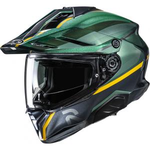 Casco de moto enduro HJC RPHA 60 Arbre MC4 verde-negro-amarillo