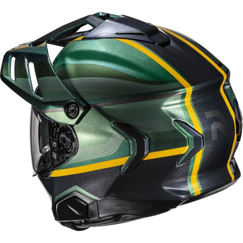 Casco de moto enduro HJC RPHA 60 Arbre MC4 verde-negro-amarillo