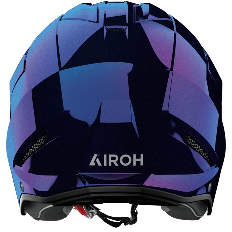 Casco de moto de trial Airoh Kombakt Shimmer morado-azul brillante