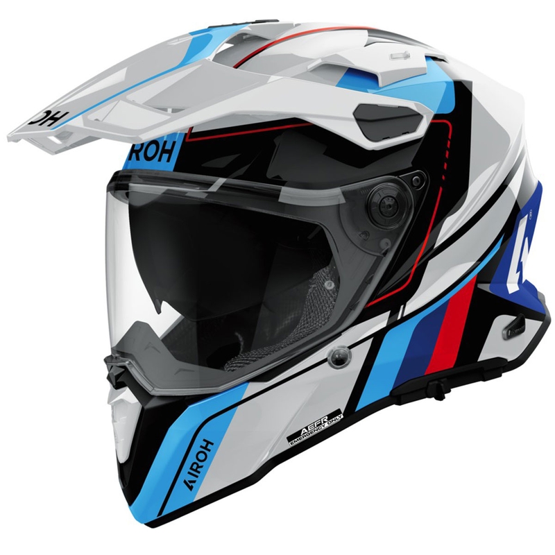 Casco de enduro Airoh Commander 2 Skip blanco brillante