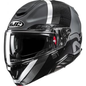 Casco de moto abatible HJC RPHA 91 Fensh MC5 negro-gris