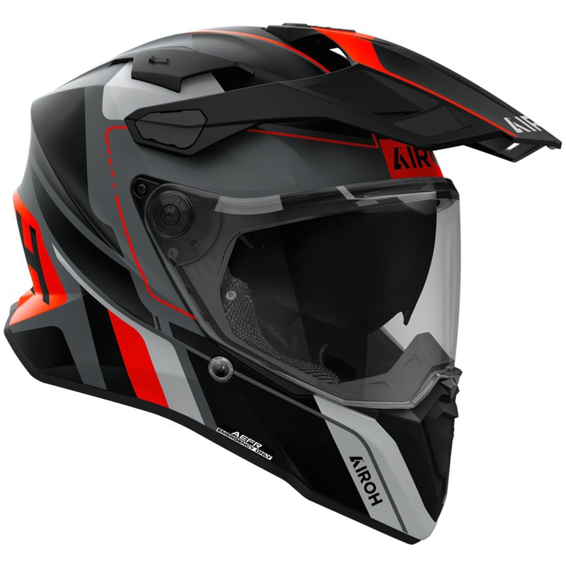 Casco de enduro Airoh Commander 2 Skip naranja mate