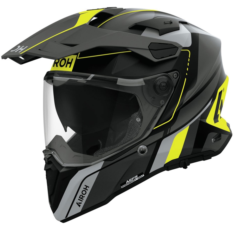 Casco de enduro Airoh Commander 2 Skip amarillo mate
