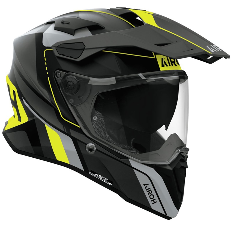 Casco de enduro Airoh Commander 2 Skip amarillo mate