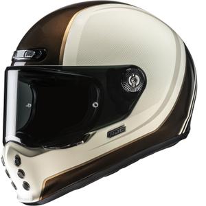 Casco integral de moto HJC V10 Hodu MC9 beige-marrón