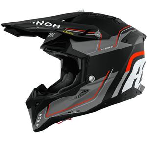 Casco de motocross Airoh Aviator 3 Leader naranja mate