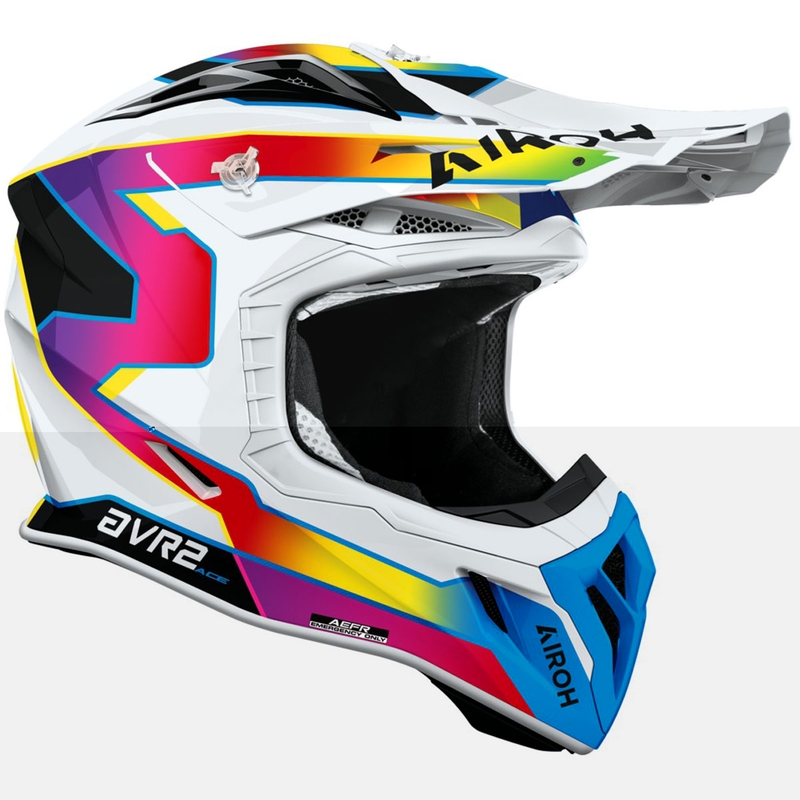 Casco de motocross Airoh Aviator ACE 2 Sunrise multicolor brillante