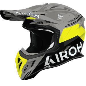 Casco de motocross Airoh Aviator ACE 2 Fury amarillo brillante