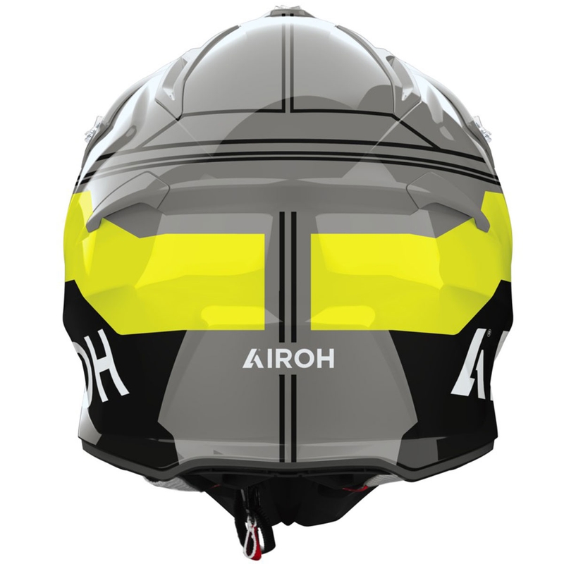 Casco de motocross Airoh Aviator ACE 2 Fury amarillo brillante