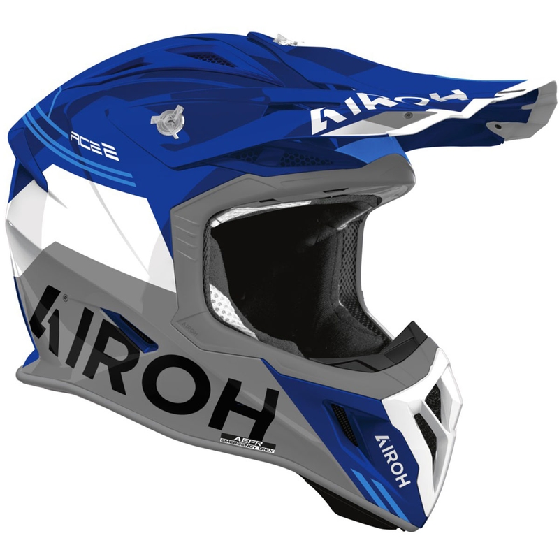 Casco de motocross Airoh Aviator ACE 2 Fury azul brillante