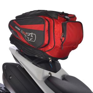 Bolsa sobredepósito y alforja Oxford T30R Time Tank 'n' Tailer negra y roja