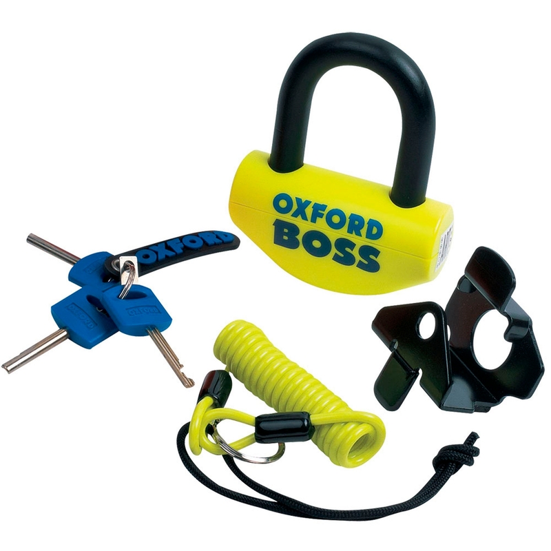 Cerradura Oxford Boss perfil en U amarillo-negro 12,7 mm