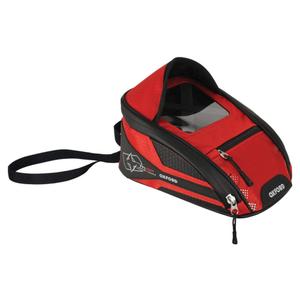 Bolsa sobredepósito para moto Oxford M2R negro-rojo