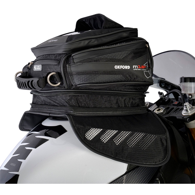 Riñonera para moto Oxford M15R negra