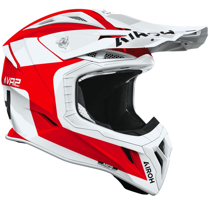 Casco de motocross Airoh Aviator ACE 2 Iron rojo brillante