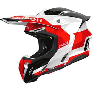 Casco de motocross Airoh Twist 3 Fancy rojo brillante
