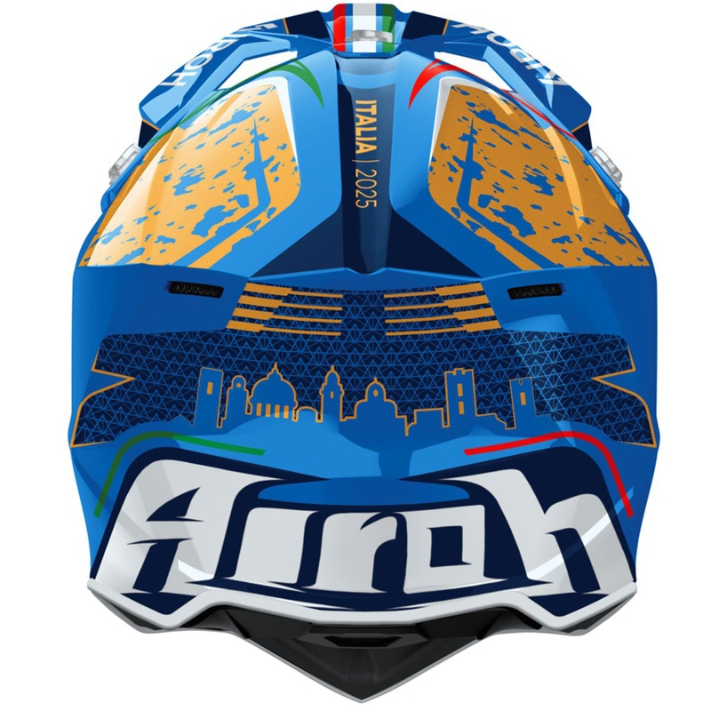 Casco de motocross Airoh Wraaap 6DAYS ® ITALY brillante