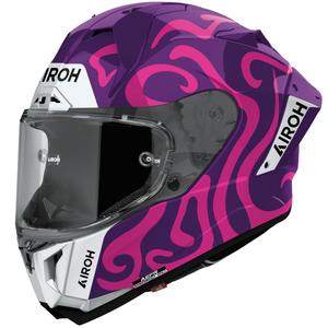 Casco integral de moto Airoh GP800 Swain morado brillante