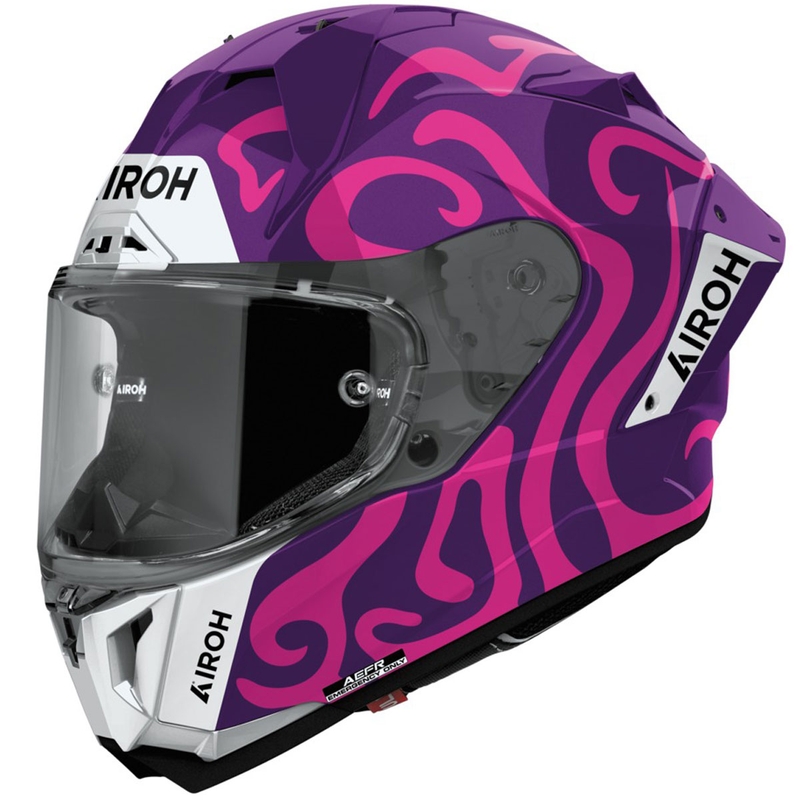 Casco integral de moto Airoh GP800 Swain morado brillante
