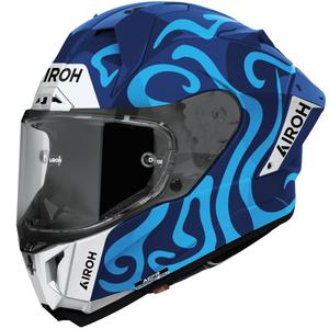 Casco integral de moto Airoh GP800 Swain azul brillante