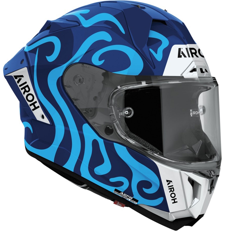 Casco integral de moto Airoh GP800 Swain azul brillante