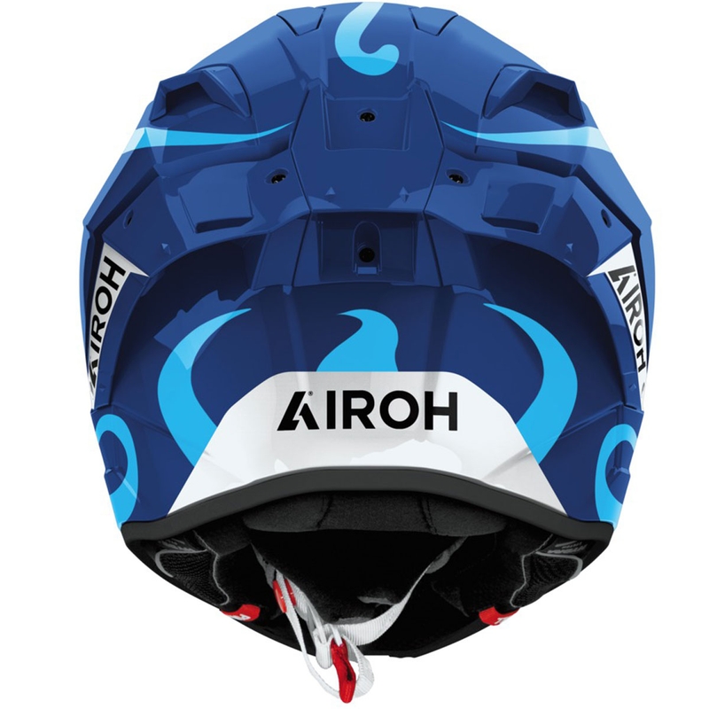 Casco integral de moto Airoh GP800 Swain azul brillante