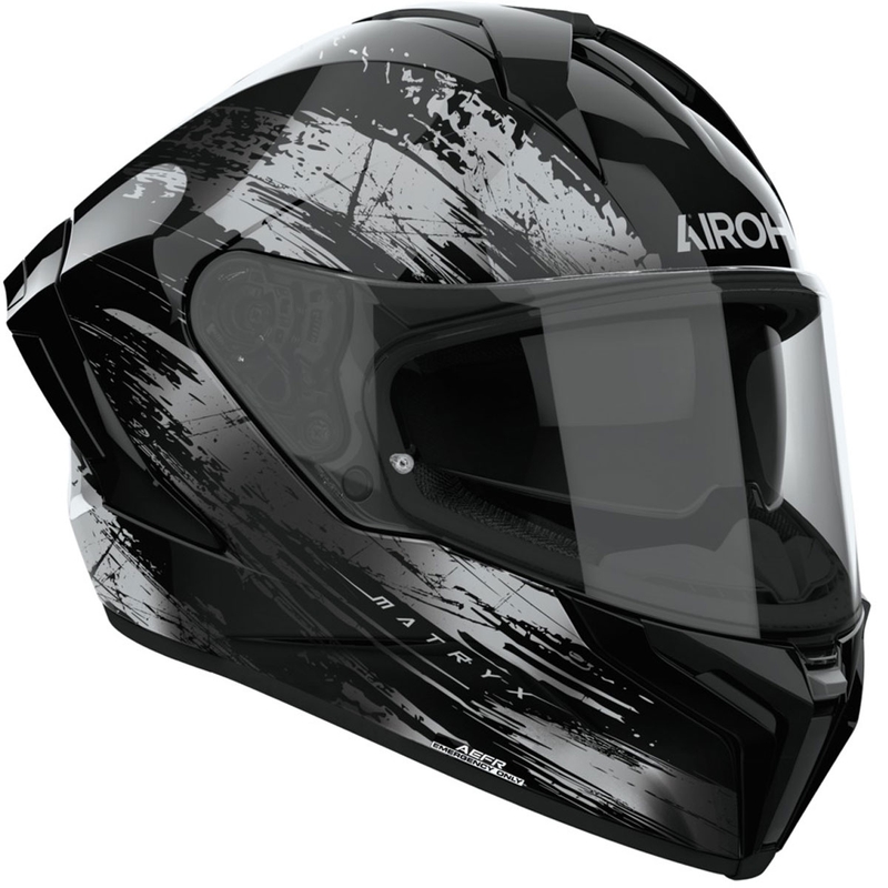 Casco integral de moto Airoh MATRYX Reflex gris brillante