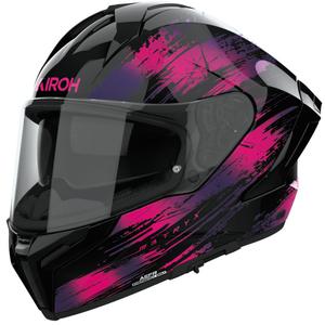 Casco integral de moto Airoh MATRYX Reflex morado brillante