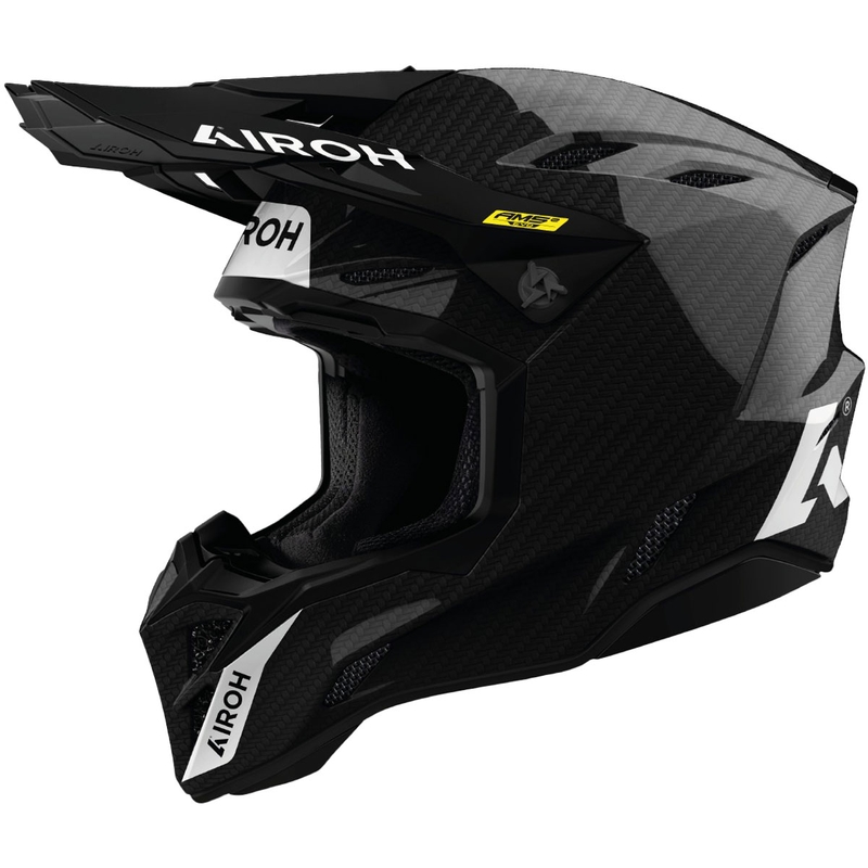 Casco de motocross Airoh Factory FIM de carbono brillante