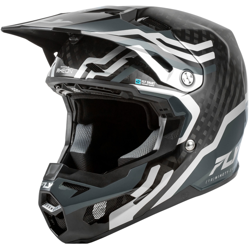 Casco de motocross FLY Racing Formula S Carbon Byte gris carbono-plata