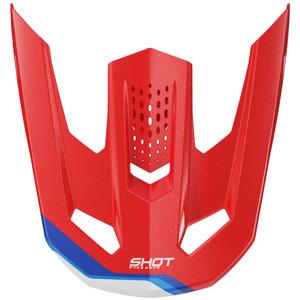 Visera para casco Shot Speed Atomic color rojo perla