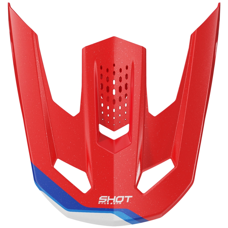 Visera para casco Shot Speed Atomic color rojo perla
