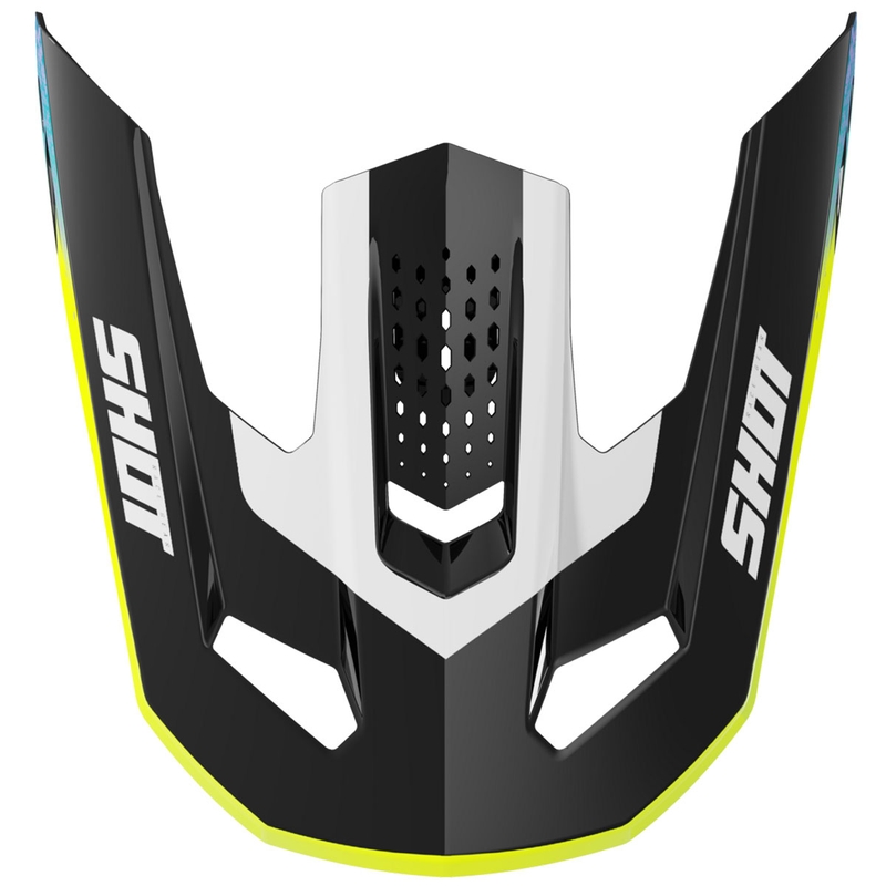 Visera para cascos Shot Speed Hybrid, amarillo fluo brillante