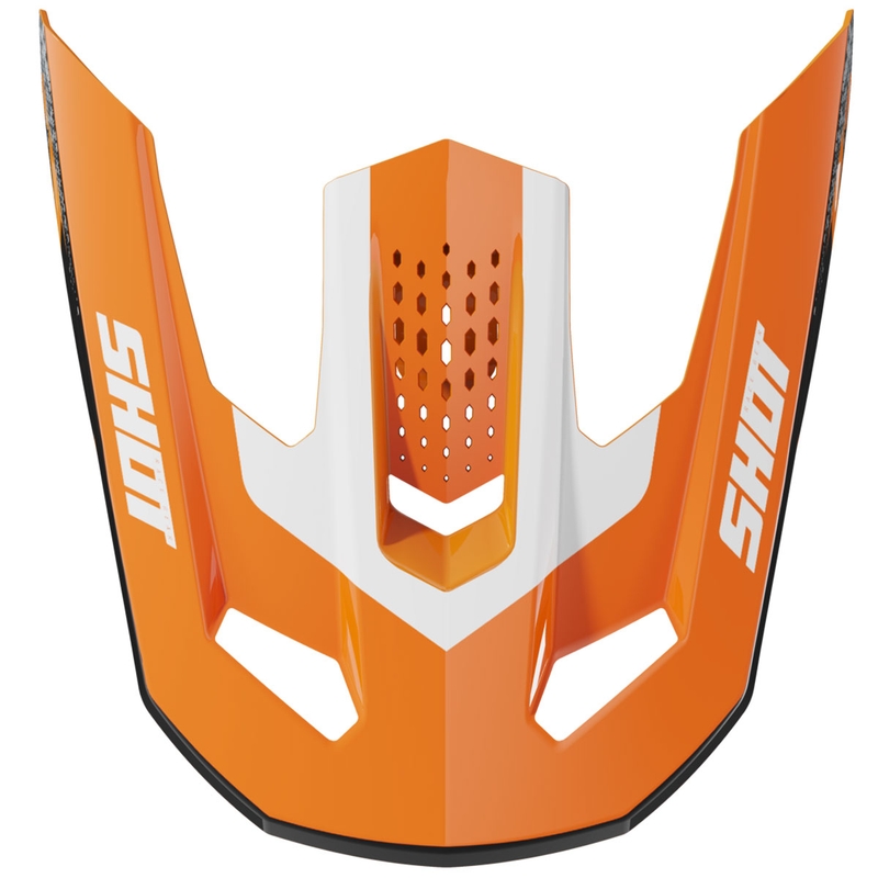 Visera para cascos Shot Speed Hybrid, color naranja brillante